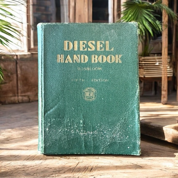 VINTAGE 1938 Diesel Hand Book - Rare Antique Engineering Manual - Collectible - Picture 1 of 13